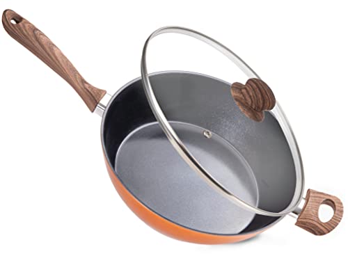 nuovva 28cm Non Stick Frying Pan with Lid