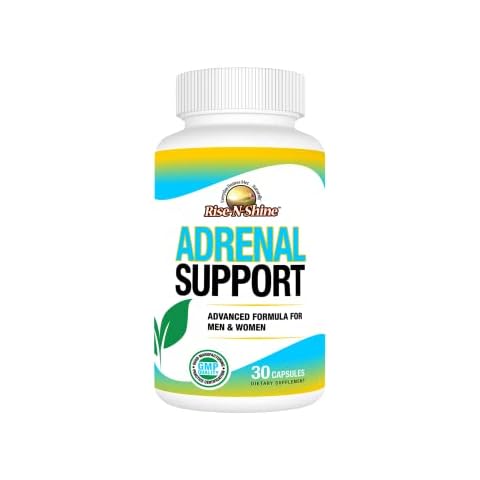 Rise-N-Shine Adrenal Daily Support Supplement - Help Revitalize Your Energy (30 Capsules) Cover