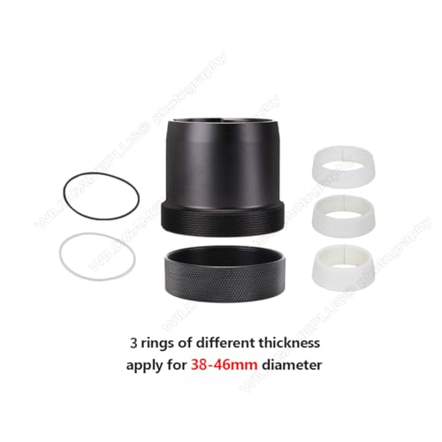 wildgameplus 38-46mm Schnellmontageadapter Halterungshülse Kompatibel mit Pard NV007/NV007A/NV007V/Sytong HT-66 HT-77 Zubehör NV007-ADP46