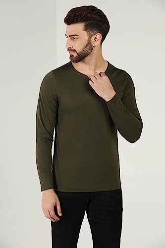 Image of INKKR Regular Fit Style V-Neck Full Sleeve T-Shirts for Men