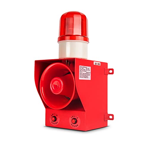 YASONG SLA-05B Model Industrial Alarm Siren, 12 Horn Tones, 0-130dB, AC110V-120V 45W, 100-150 Meters Range - Fire Tornado Alarm