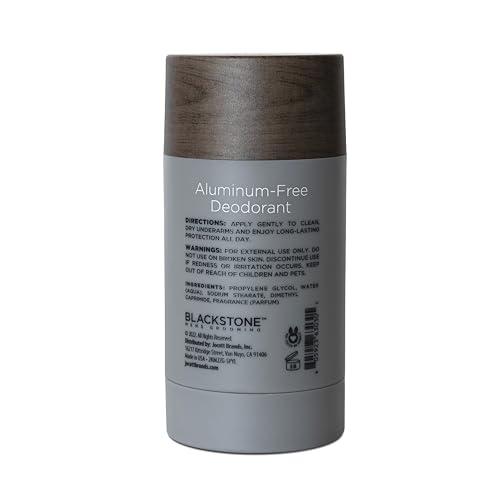 Image of Blackstone Men's Grooming Aluminum-Free Deodorant - All Day Odor Protection | Long Lasting Protection - Sandalwood (2.82 oz)