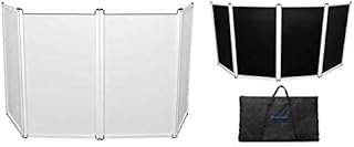 Rockville DJ Event Facade Light Weight Metal Frame Booth w/Black+White Scrim+Bag