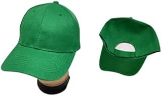 قبعة بيسبول كلاسيكية، اخضر فوريست، 6 الواح من نسيج قطني مضلع