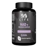 NAD+ 99LIFE Premium Complex – Complemento Alimenticio con NAD+, Resveratrol, Quercetina y Extracto de Uva Cápsulas Vegetales – Apto para Veganos – Fórmula Antioxidante (60 Cápsulas (2 Botes))