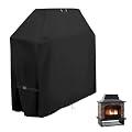 Topcover Outdoor Fireplace Cover, Heavy Duty Waterproof 42inch Tall Patio Wood Burning Fireplaces Cover - 42""L x 24""W x 48""H, Black