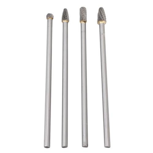 Set 4 piezas fresas rotativas carburo 6mm miniatura 2