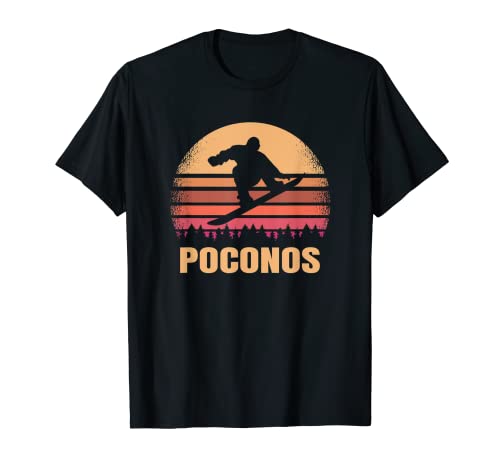 Poconos PA Snowboarding T-Shirt