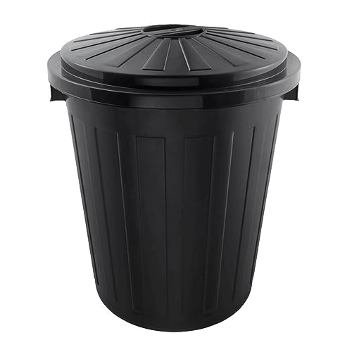 keeeper Supermax-Tonne mit Deckel, Polypropylen, 50 l, 50 x 55 x 50 cm, Mats, Graphit-Grau