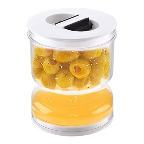 Gurkenhötzglasglas Gurkensaft -Separator -Glas Flip Kleiner Saftabscheider transparentes Gurkenglas mit Siebgläsern Cover