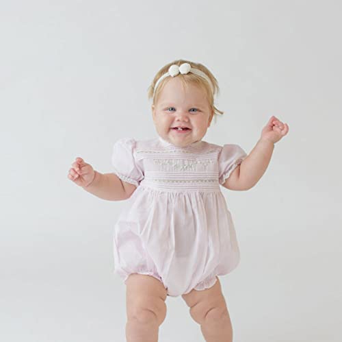 Feltman Brothers Infant Girls Pink Bubble Outfit Lace Trim3