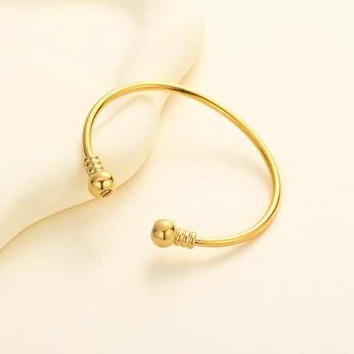 CREMATION JEWELRY Stainless Steel Ashes Keepsake Cuff Bangle Opening Bracelet for Women and Men - Double Urn to Hold Ashes4