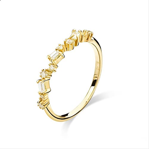 Bague en or jaune 18k femme offrez un cadeau précieux et inoubliable