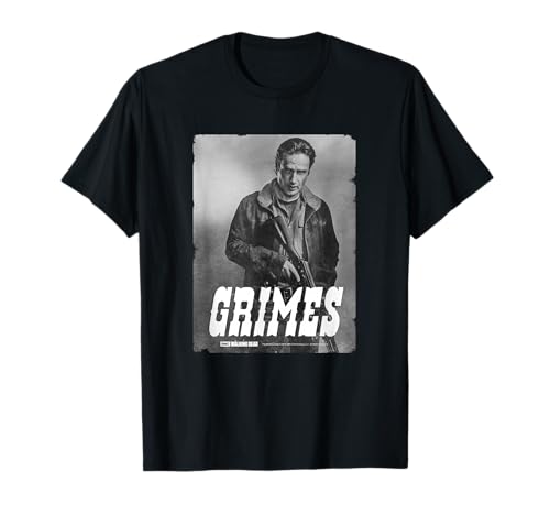 The Walking Dead Rick Silver Portrait T-Shirt