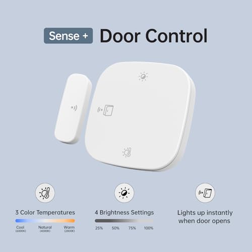 Lafaer Motion Sensor for Cabinet Lights, Dimmable, Adjustable Color Temperature, Magnetic Mount, for Kitchens Closets Hallways Bathrooms Stairway (Door Control) by LAFAER - Used condition - Image 3