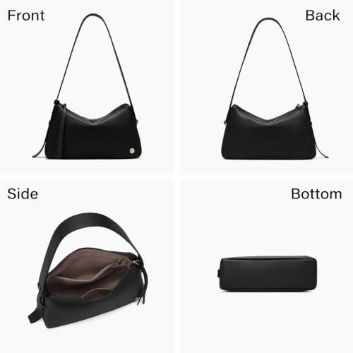 Image of CLUCI Shoulder Bag for Women, Black Purses and Handbag, Soft Hobo Bag