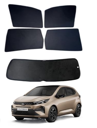 Image of Premium Car Sunshade Fix Type Non-Magnetic Curtain with Rear Dicky Curtain Set of 5pc for New Altroz 2025