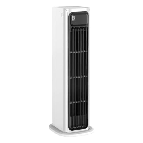 Ventilateur de bureau portable USB 3600 mAh pour circulation d'air mural maison