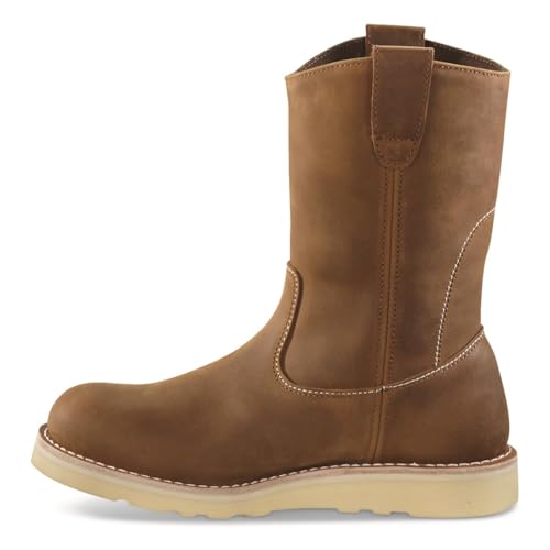 Guide Gear Wedge 10” Wellington Work Boots for Men, Mid-High, Leather Shoes, Moisture-Wicking Lining4