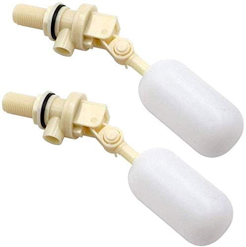 Pacote com 2 Válvula de flutuador de água estável Válvula de flutuação de aço inoxidável de 1,2 cm d