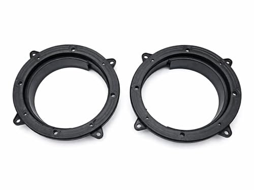 Image of Universal Car Speaker Rain Guard Ring for 6 inch & 6.5 inch Speakers - Waterproof & Dustproof Audio Protection Cover | Enhances Bass & Sound Clarity | Easy Install Design | Set of 2
