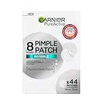 Garnier Pimple Patch Cerotti Idrocolloidali Invisibili, Imperfezioni Ridotte in 8 Ore, Brufoli Visibilmente più Piatti, Adatti a Tutte le Tonalità di Pelle, Vegano, Pure Active, 44 Patch