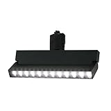 Allegro Lighting スポットライト LED一体型 LED電球内蔵 折り畳み式 ライティングレール専用 ダクトレール レールライト 電球色 昼白色 ダクトレール用照明 LED 一体式 おしゃれ照明 スポット照明 ダイニング 間接照明 (1セット, 003クリアカバー-黒器具-昼白色)