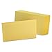 Unruled Index Cards 3 x 5 Canary 100/Pack