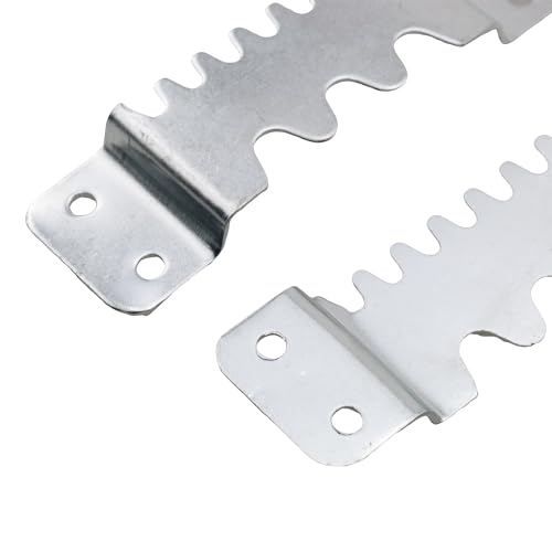 Image of 2pcs Sawtooth Picture Hangers with Screws Professional Picture Hanging Hardware for Heavy Decorations