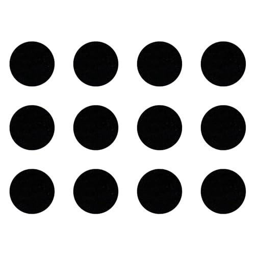 cyclingcolors 12x Copriviti adesivi 40 mm plastica viti copertura coperchi tappi riparazione mobili, Noir