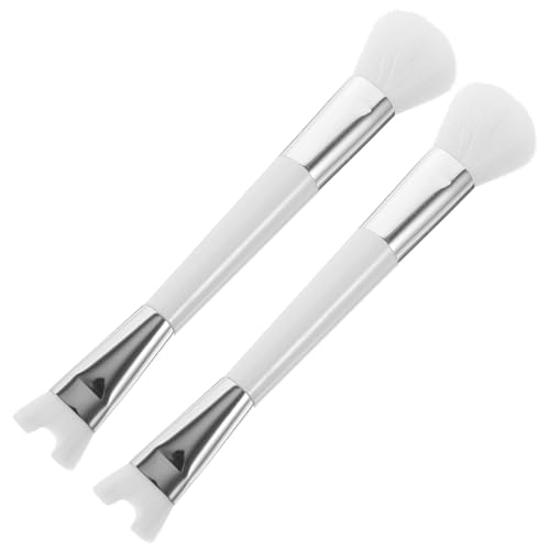 LIFKOME Nose Makeup Tool Dual Ended Blush Brush for Women Thick Facial Brushes Nose Contouring Shadow Highlight