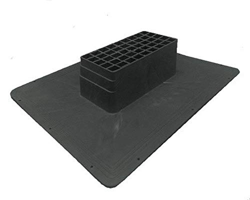 Uzman-Versand Dachlüfter Schwarz Dachentlüftung, Entlüfter, Dach, Flachdachlüfter, Dachhaube, Dachdurchführung, Rauchabzug Entlüfterstein, Dachentlüfter, Dachziegel,Lüfter,Flachdachentlüfter