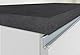 Dmora - Kücheninsel Osvaldo, Mehrzweckschrank, Küchenzeile Schrank, Zusätzlicher Tisch, 100% Made in Italy, 160 x 90 x 90 cm, glänzendes Weiß und Schiefer
