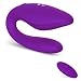 Clitoral G-spot Vibrator for Couple - Adorime Wireless Anal Clitoris Stimulator, Waterproof Vaginal Massager with 10 Powerful Vibrating Modes, Rechargeable Adult Sex Toys for Women Masturbatio(Violet)