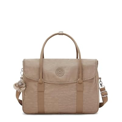 Kipling Superworker Zaino per Laptop, Borsa da Lavoro Business Leggera con Scomparto Laptop Imbottito, Tasche Multiple & Spallacci Comodi - Tan Beige