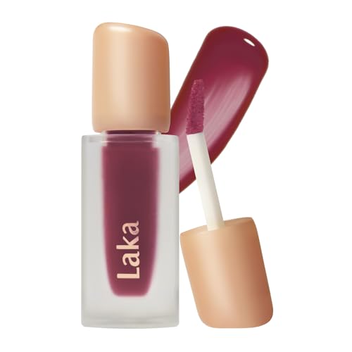 Image of Laka Fruity Glam Tint | Glowing Korean Lip Tint with Hydrating Lightweight Texture | Buildable Color, Non-Sticky High Shine Gloss | K-Beauty Korean Makeup | #176 Cabaret, 0.15oz