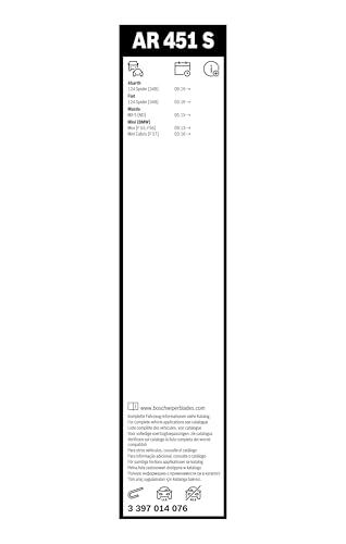 Bosch Scheibenwischer Aerotwin AR451S, Länge: 450mm/475mm − Set für Frontscheibe