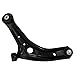 TRQ Front Steering & Suspension Kit Control Arm with Ball Joint Sway Bar Stabilizer Link Tie Rod Compatible with 2011-2019 Ford Fiesta
