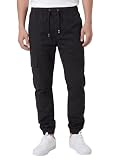ITALYMORN Cargo Joggers for Men Lightweight Jogger Pants Athletic Workout Casual Outdoor (2XL, Black)