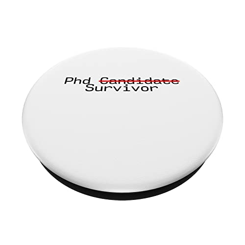 Phd Candidate Survivor -----. PopSockets Swappable PopGrip - Image 2