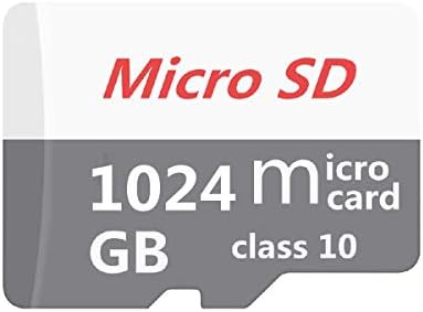 Micro Mini SD Card 1024GB, XSRUN Small Memory Card for Micro Mini SD/XC/HC Class 10 UHS-I High Speed Memory Card for Phone,Tablet and PCs - with Free Adapter