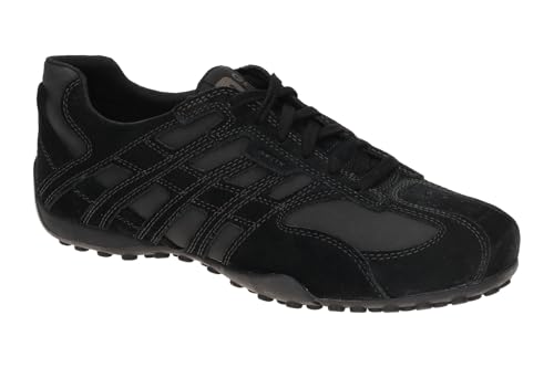 Geox Baskets Snake homme en daim noir contre la transpiration des pieds