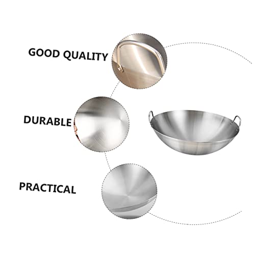 Wok de acero inoxidable BESTYASH 30cm miniatura 4