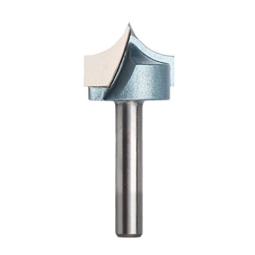 ENPOINT Woodworking Carbide-Tipped Beadboard Router Bit, 1/4In Shank, 7/8In Cut Dia, Roundover & Plunge Cut, 1 Flute
