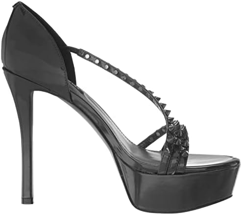 Nine West Women's FABLA3 Heeled Sandal, Dark Navy, 9 | Image 5
