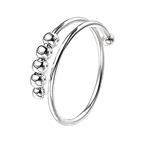 KONFEN Angst Ring für Damen und Mädchen - 925 Sterling Silber,...