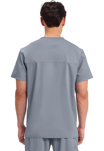 Image of Cherokee WW Revolution V-Neck Scrub Top for Men with 3 Pockets