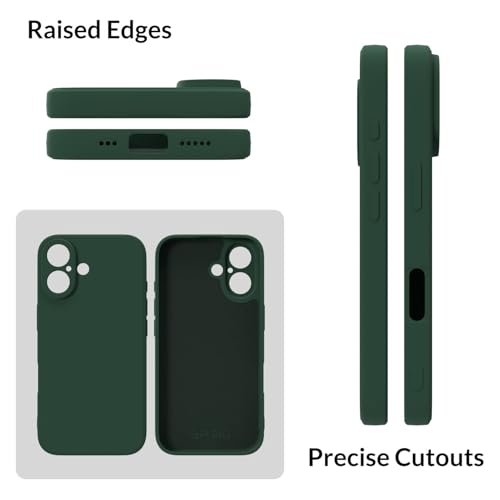 Image of SPRIG Compatible with iPhone 16 Premium FlexTone (TPU) Back Cover Drop Tested Shock Proof Mobile Case for Men, Women, Boys and Girls with Camera Protection (Dark Green)