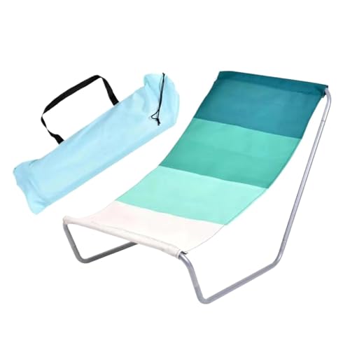 Genérico Silla de Playa reclinable Plegable portátil, Estable Antideslizante con Bolsa de Transporte for Acampar, Viajar, jardín, Picnic, Piscina de césped