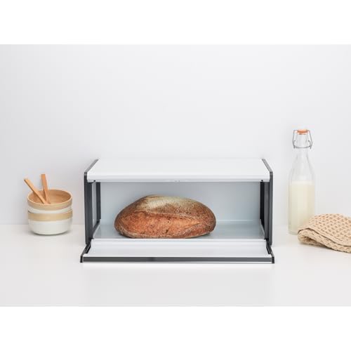 Boîte à pain à dessus plat peu encombrant Brabantia Fall Front